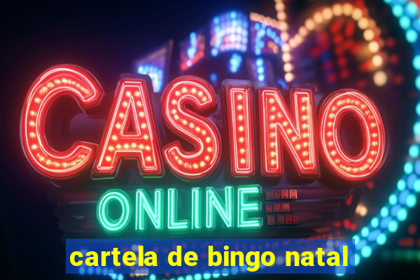 cartela de bingo natal